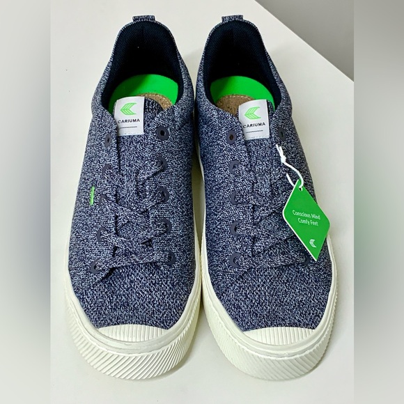 Men's 10 Cariuma Rubber Toe Recycled Organic Fiber Cork Lined Brazilian Sneakers - Picture 2 of 16